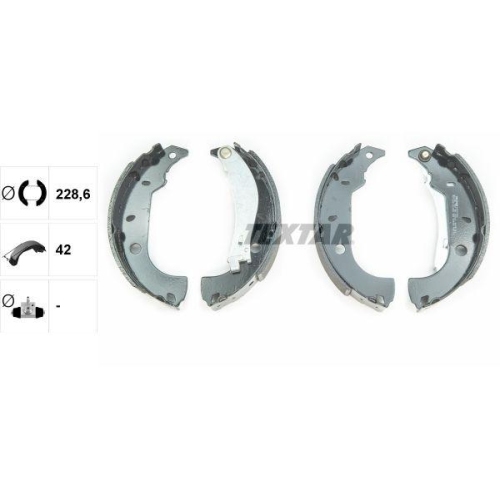 TEXTAR Bremsbackensatz 91037000