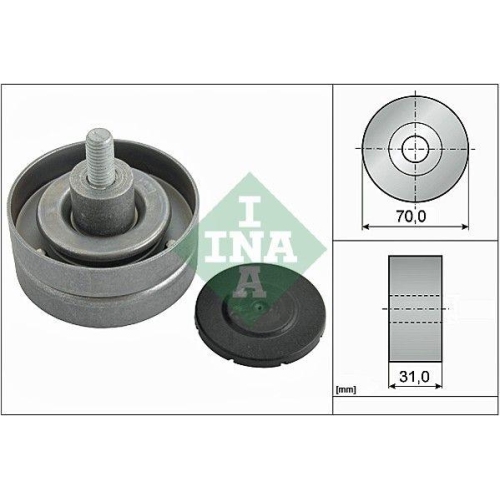 Schaeffler INA Umlenk-/F&uuml;hrungsrolle, Keilrippenriemen 532 0415 10