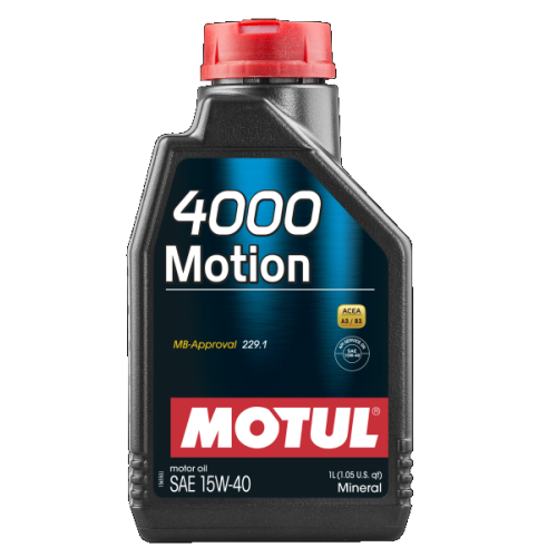 Motor&ouml;l 4000 Motion 15W40 Mercedes 229.1 API SL CF 15W40 A3 B3 1 Liter Motul
