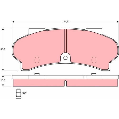 TRW Bremsbelagsatz, Scheibenbremse