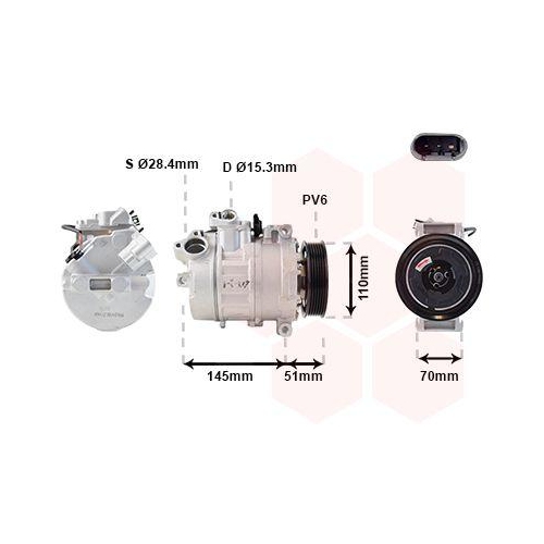 VAN WEZEL Kompressor, Klimaanlage 0600K384