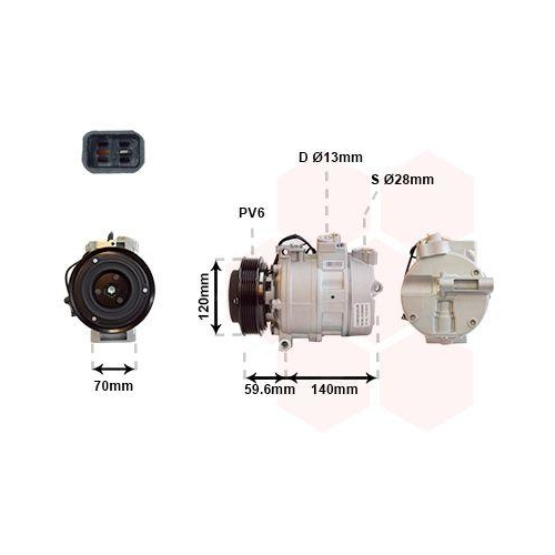 VAN WEZEL Kompressor, Klimaanlage 4700K065
