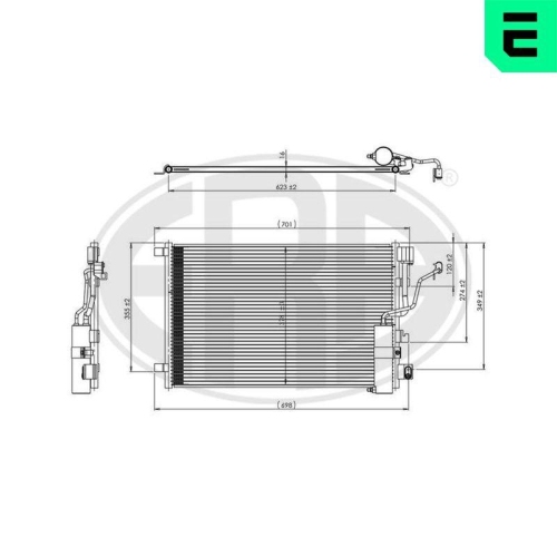 ERA Kondensator, Klimaanlage 667328
