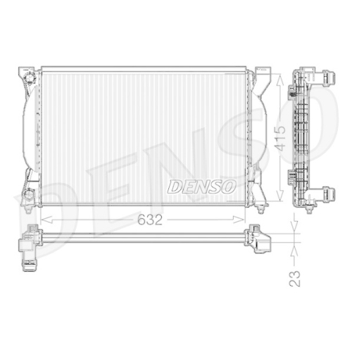 DENSO Kühler, Motorkühlung DRM02035
