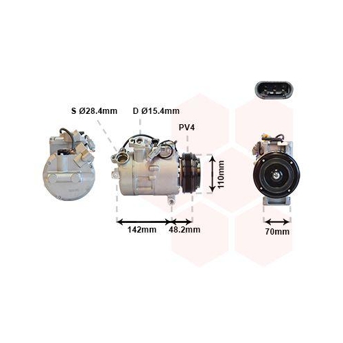 VAN WEZEL Kompressor, Klimaanlage 0600K385