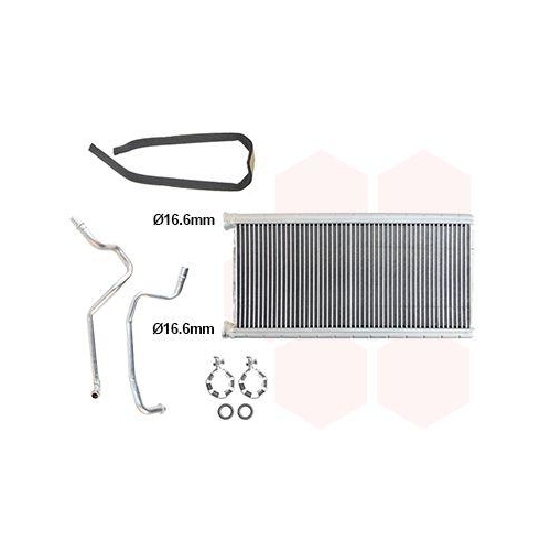 VAN WEZEL W&auml;rmetauscher, Innenraumheizung *** IR PLUS *** 02016700