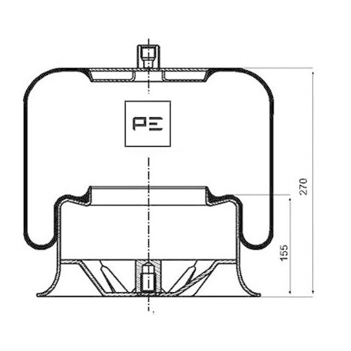 PE Automotive Federbalg, Luftfederung 084.111-71A