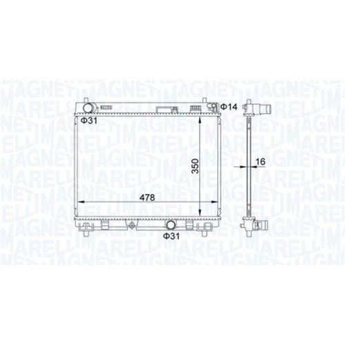 MAGNETI MARELLI K&uuml;hler, Motork&uuml;hlung 350213208200