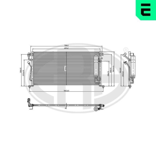 ERA Kondensator, Klimaanlage 667330