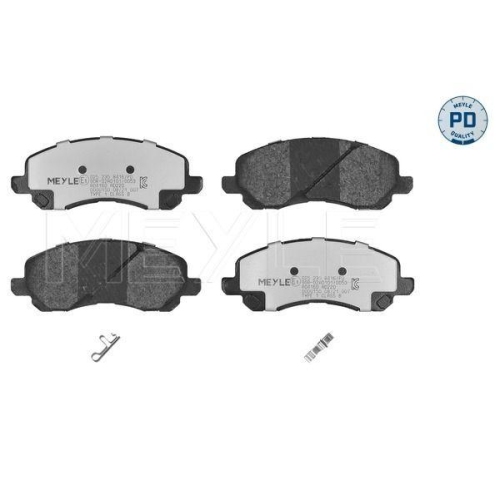 MEYLE Bremsbelagsatz, Scheibenbremse MEYLE-PD: Advanced performance and design. 025 235 8416/PD