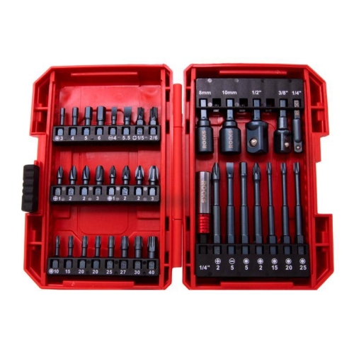 SATZ MASTER-TORQUE-BITS UND SCHLAGWERKZEUGE, 1/4 Zoll 37-teilig ROOKS OK-01.0037