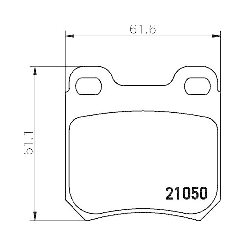 DON Bremsbelagsatz, Scheibenbremse PCP1116