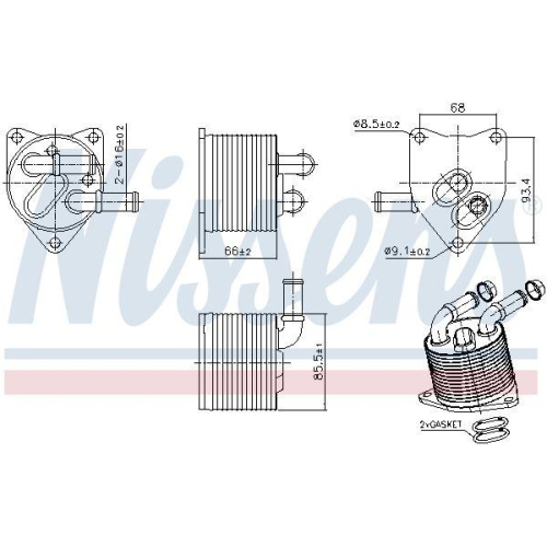 NISSENS &Ouml;lk&uuml;hler, Automatikgetriebe ** FIRST FIT ** 91512