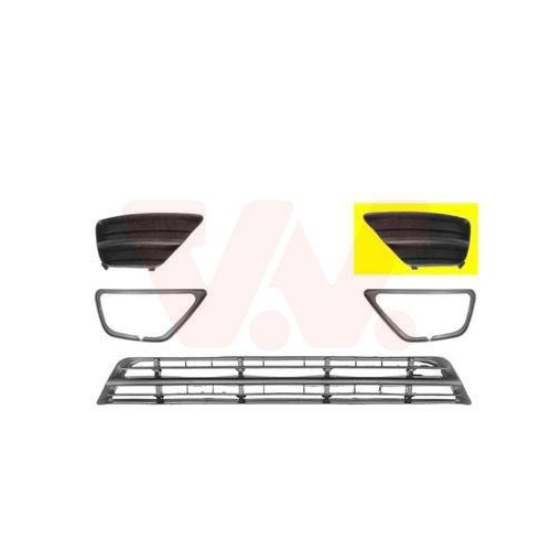 VAN WEZEL L&uuml;ftungsgitter, Sto&szlig;f&auml;nger ** Equipart ** 1861591