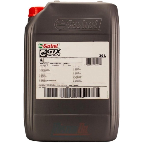 Motoröl Castrol GTX 5W-30 C4 Renault RN0720 Mercedes MB 226.51 ACEA C4 20 Liter