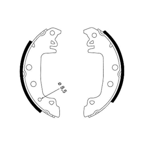 TEXTAR Bremsbackensatz 91029200