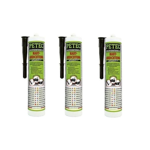 3xSpritzbare Nahtabdichtung schwarz 310ml Petec Nahtdichter Nahtabdichtung 94231