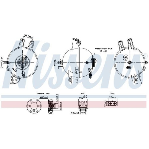 NISSENS Ausgleichsbehälter, Kühlmittel ** FIRST FIT ** 996167