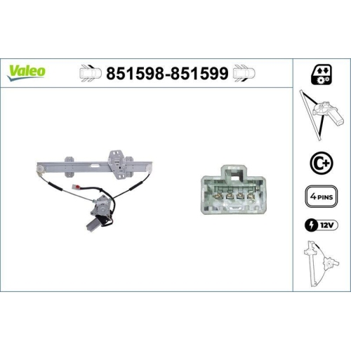 VALEO Fensterheber 851598