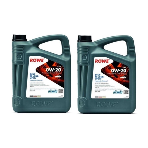 Motoröl ROWE Hightec Synth RS Longlife IV 0W-20 ACEA A1/B1 VW 508.00 509.00 10L