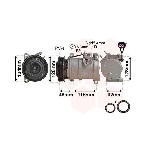VAN WEZEL Kompressor, Klimaanlage *** IR PLUS *** 0700K102