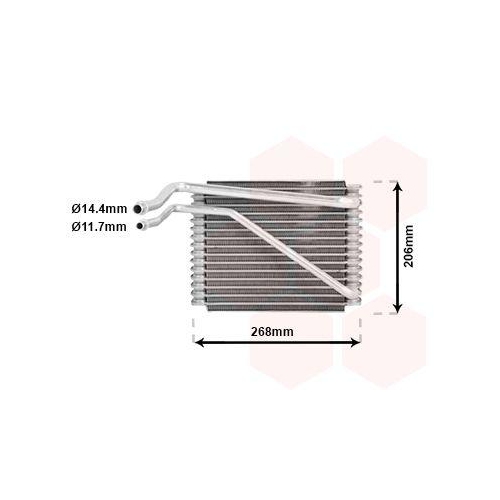 VAN WEZEL Verdampfer, Klimaanlage 1800V269