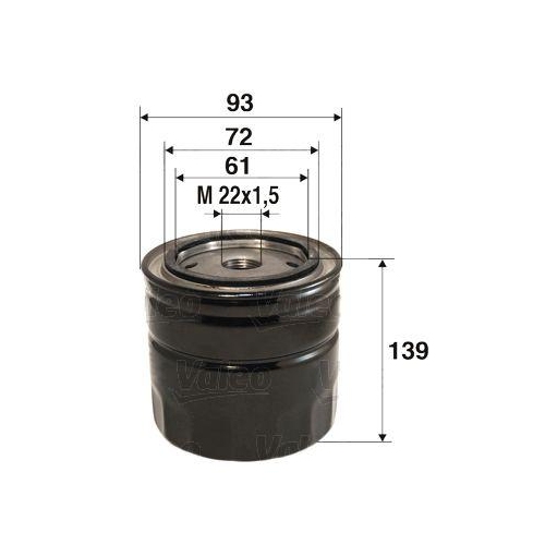 VALEO &Ouml;lfilter 586055