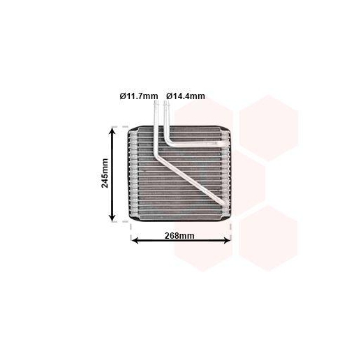 VAN WEZEL Verdampfer, Klimaanlage 1800V270