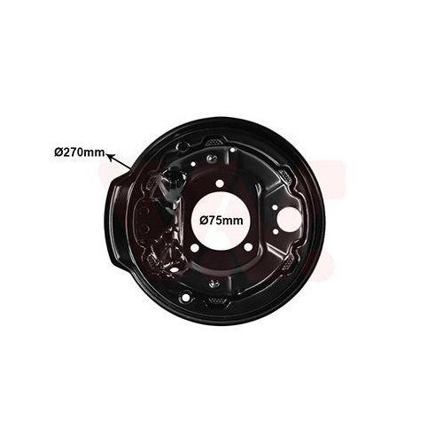 VAN WEZEL Abdeckblech, Bremstrommel 0903374