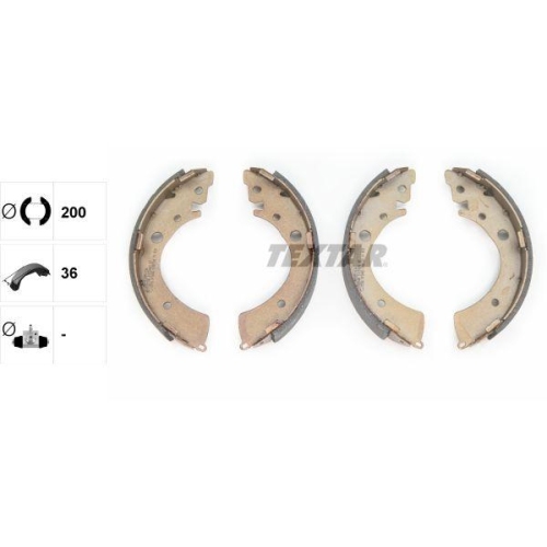 TEXTAR Bremsbackensatz 91039601