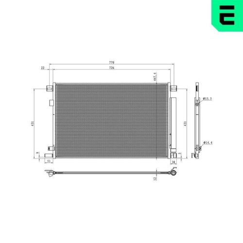 ERA Kondensator, Klimaanlage 667352
