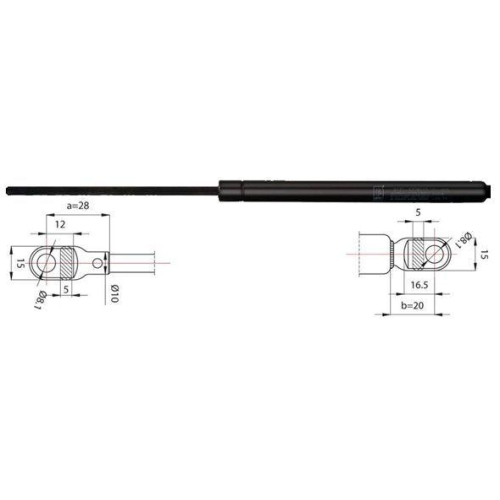 METZGER AUTOTEILE Gasfeder, Motorhaube 2110354