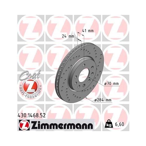 ZIMMERMANN Bremsscheibe SPORT Z 430.1468.52