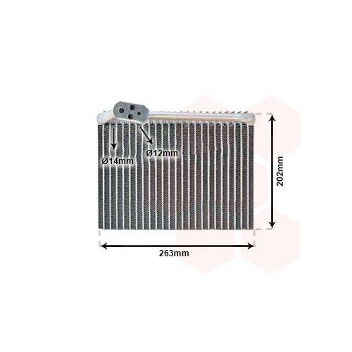 VAN WEZEL Verdampfer, Klimaanlage 4000V062