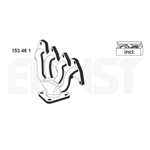 ERNST Kr&uuml;mmer, Abgasanlage Set 153461