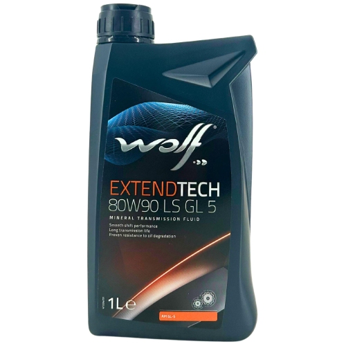 Getriebe&ouml;l Wolf ExtendTech 80W-90 LS GL 5 - 1 Liter Flasche 8300622