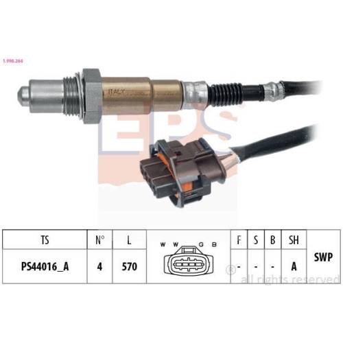 EPS Lambdasonde Made in Italy - OE Equivalent 1.998.264