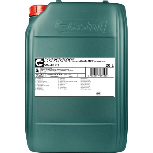 Motoröl Castrol Magnatec 5W-40 C3 Fiat Mercedes BMW ACEA C3 20 Liter 15C9C4