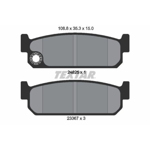 TEXTAR Bremsbelagsatz, Scheibenbremse 2482501