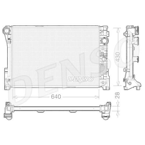 DENSO Kühler, Motorkühlung DRM17043