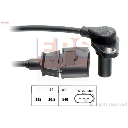 EPS Drehzahlsensor, Automatikgetriebe Made in Italy - OE Equivalent 1.953.220