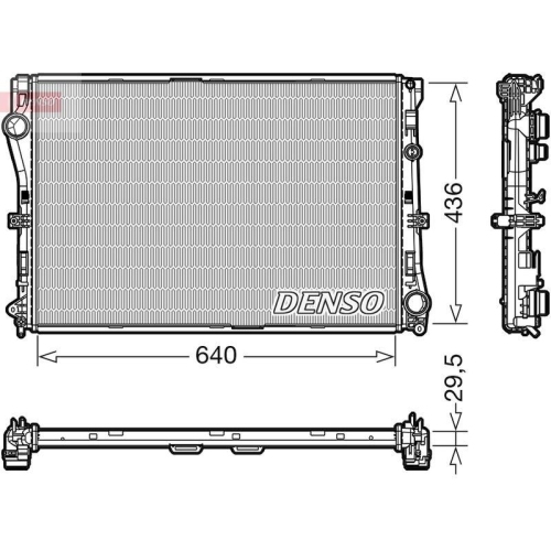 DENSO Kühler, Motorkühlung DRM17104