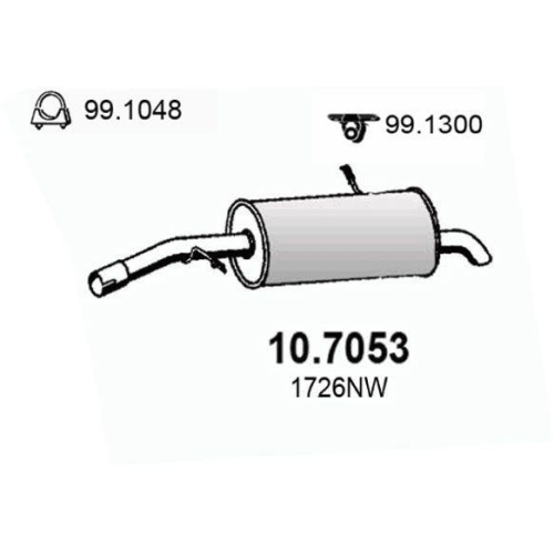 ASSO Endschalld&auml;mpfer 10.7053