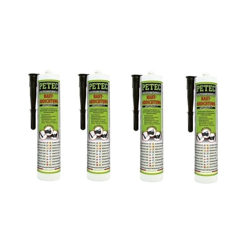 4xSpritzbare Nahtabdichtung schwarz 310ml Petec Nahtdichter Nahtabdichtung 94231