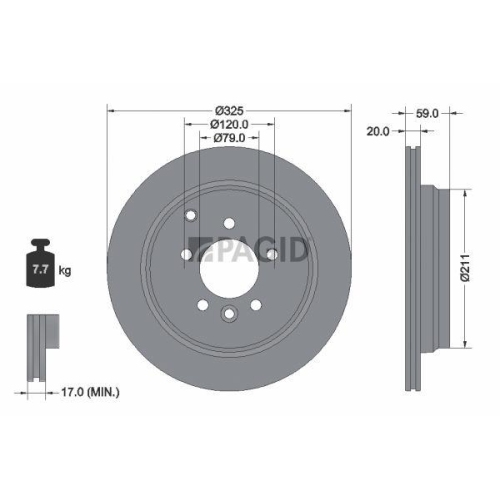 PAGID Bremsscheibe 54476NC