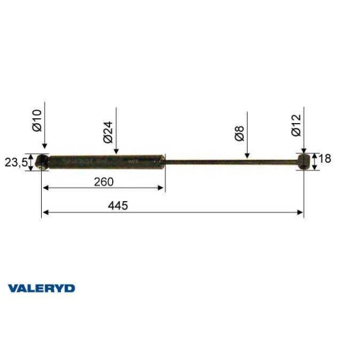 Valeryd, Auflaufd&auml;mpfer passend f&uuml;r AL-KO 90S/1/2/3 101/102VB CC=445