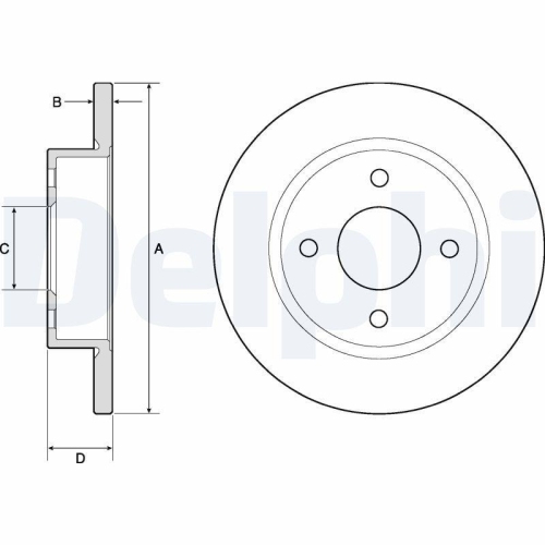 DELPHI Bremsscheibe BG2683