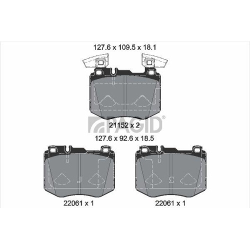 PAGID Bremsbelagsatz, Scheibenbremse T4215N