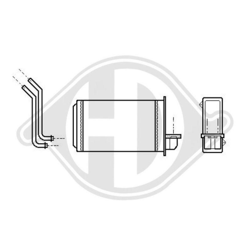 DIEDERICHS W&auml;rmetauscher, Innenraumheizung DIEDERICHS Climate DCM1176