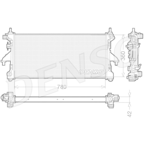 DENSO Kühler, Motorkühlung DRM21102